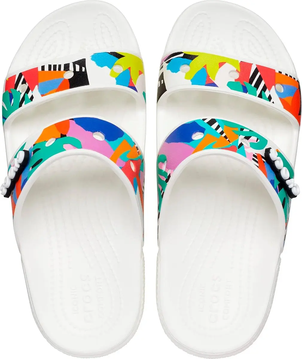 Crocs Classic Retro Resort Sandalen Wit/Multi Maat 46/47 US M12