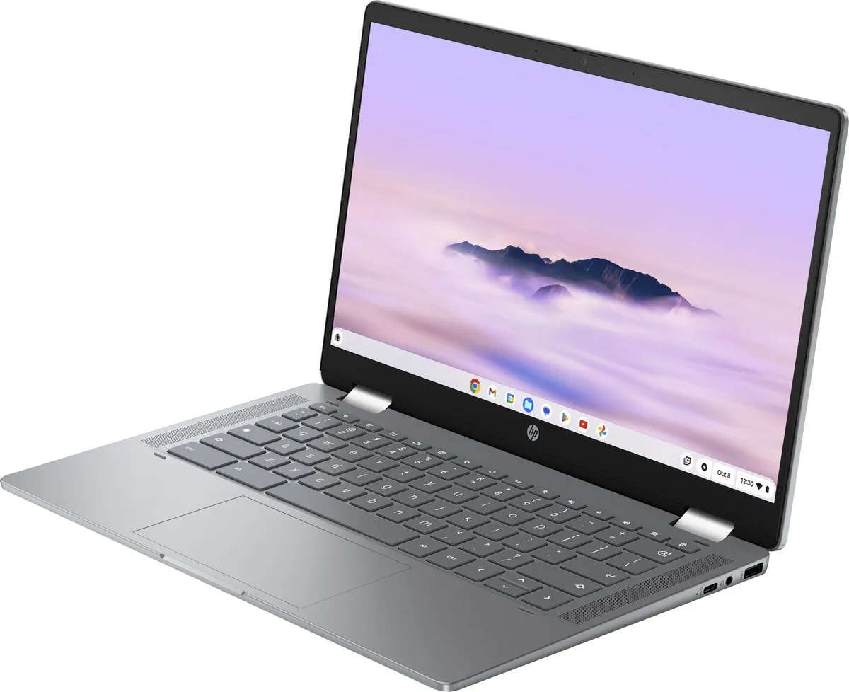 HP Chromebook x360 14b-cd0075nd - 35,6 cm Touchscreen - 8 GB RAM - 256 GB - Zilver