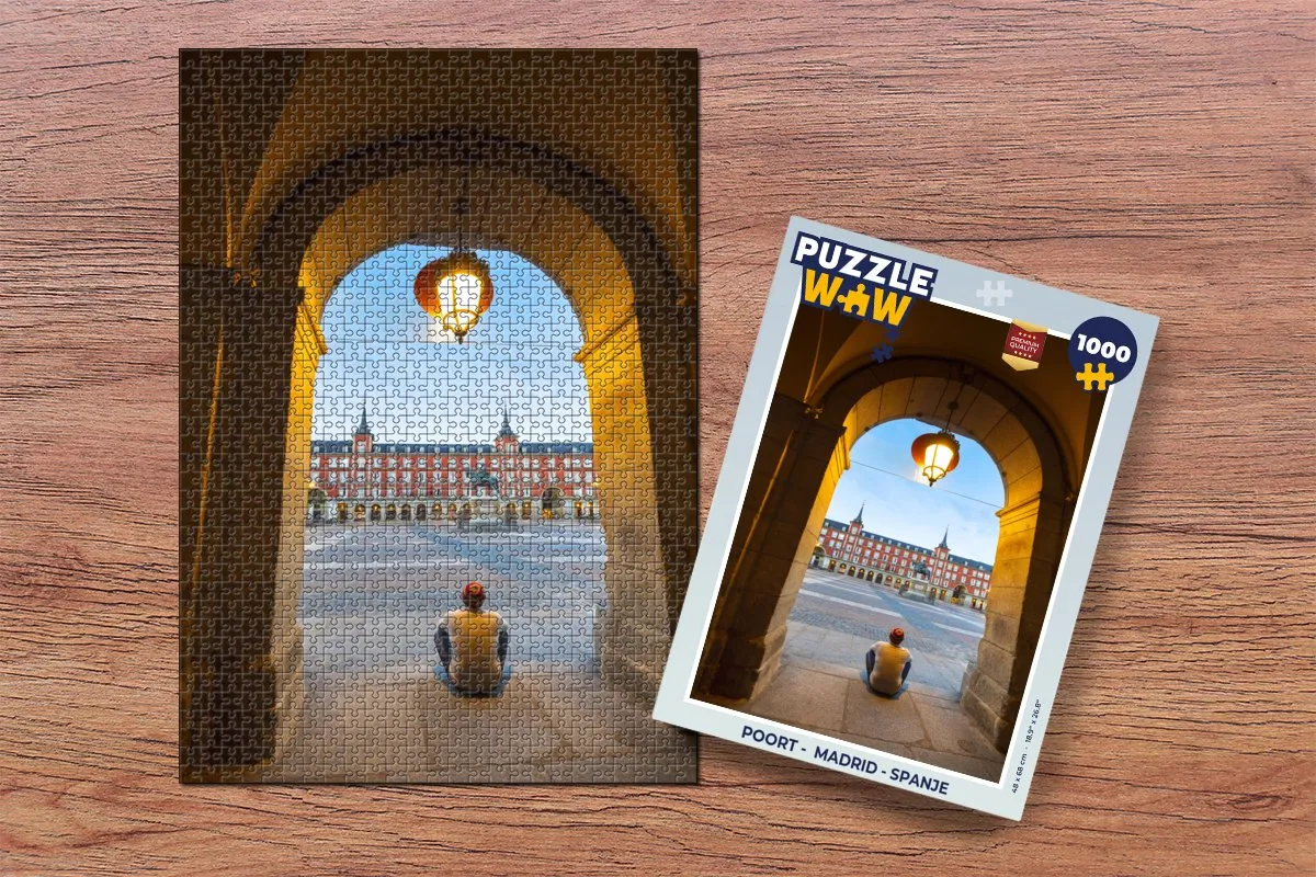 PuzzleWow Madrid Legpuzzel 1000 Stuks - Multicolor