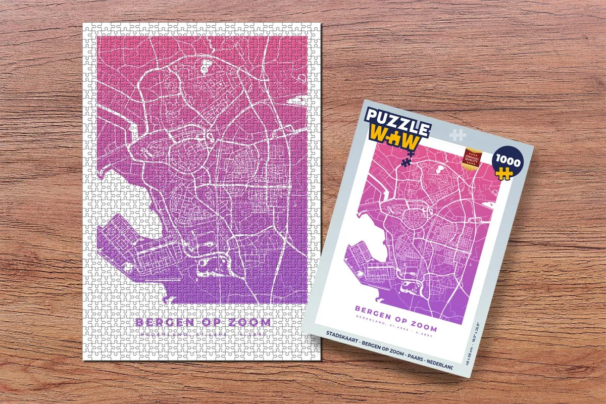 PuzzleWow Bergen op Zoom Legpuzzel 1000 Stuks - Multicolor
