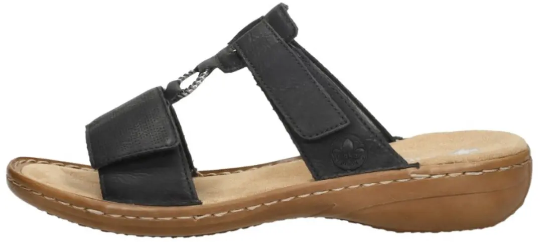 Rieker Dames Slipper 60885-00 - Zwart - afbeelding 3 van 6