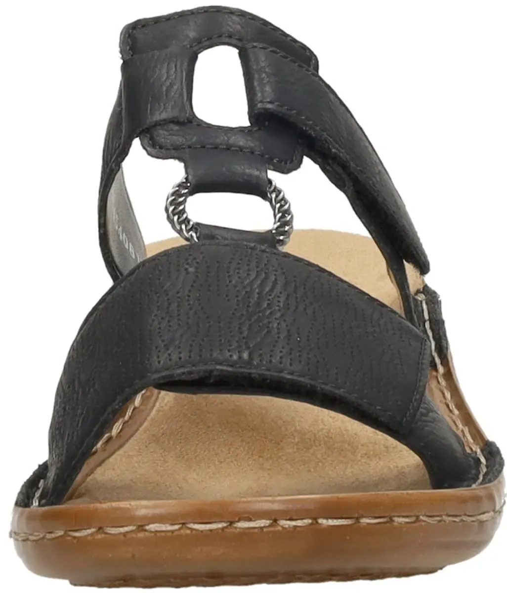 Rieker Dames Slipper 60885-00 - Zwart - afbeelding 6 van 6