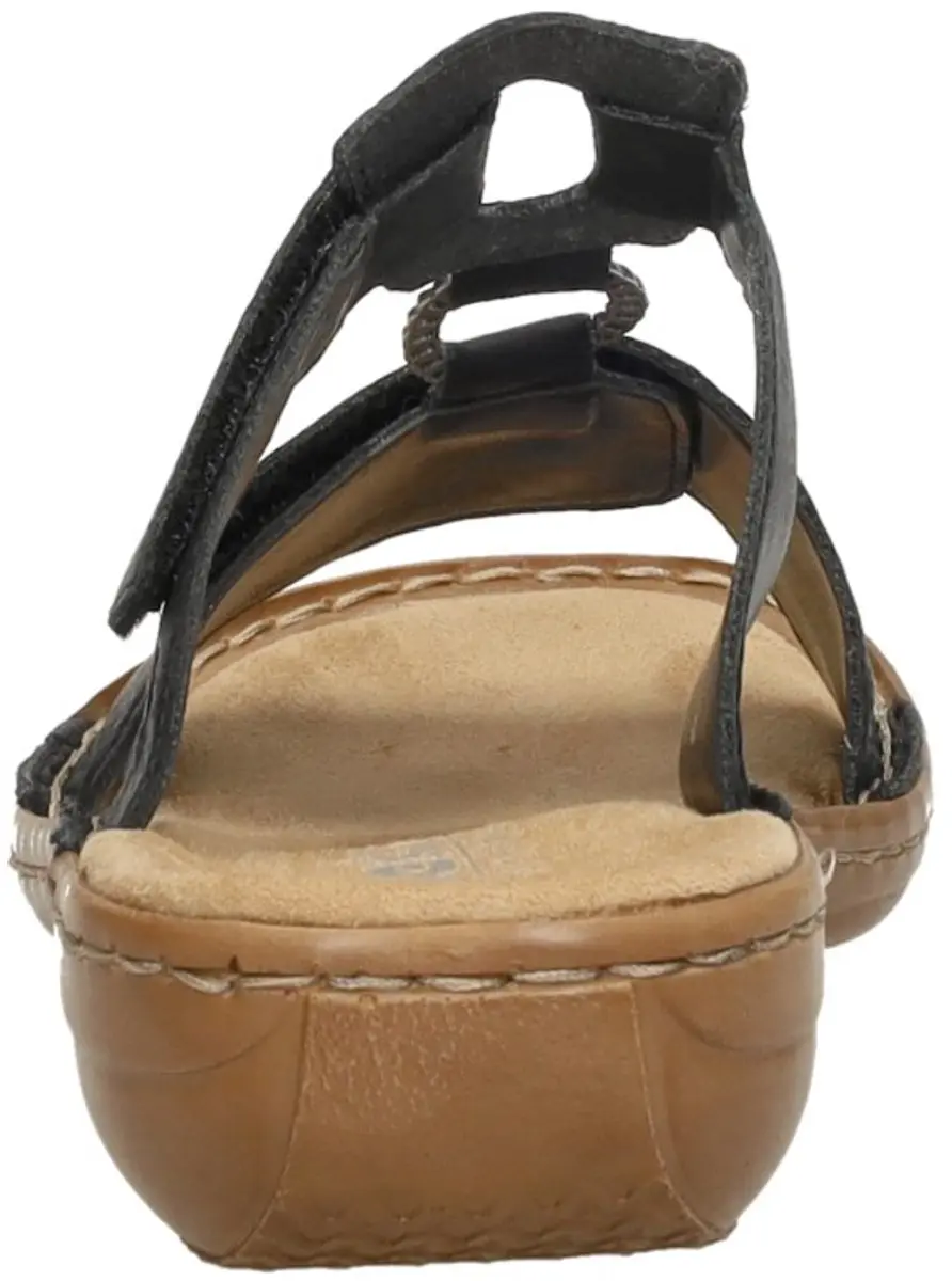 Rieker Dames Slipper 60885-00 - Zwart - afbeelding 5 van 6