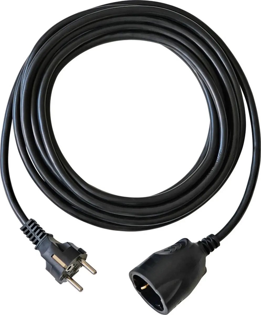Brennenstuhl Electriciteitssnoer 5m - 3680W - 1 Stopcontact - Zwart
