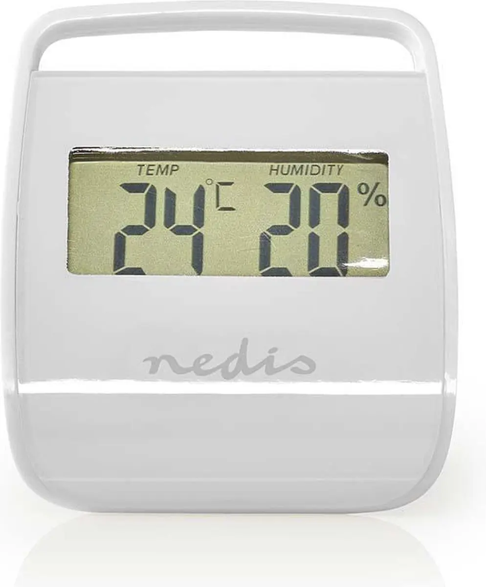 Nedis Digitale Thermometer Binnentemperatuur Luchtvochtigheid Wit