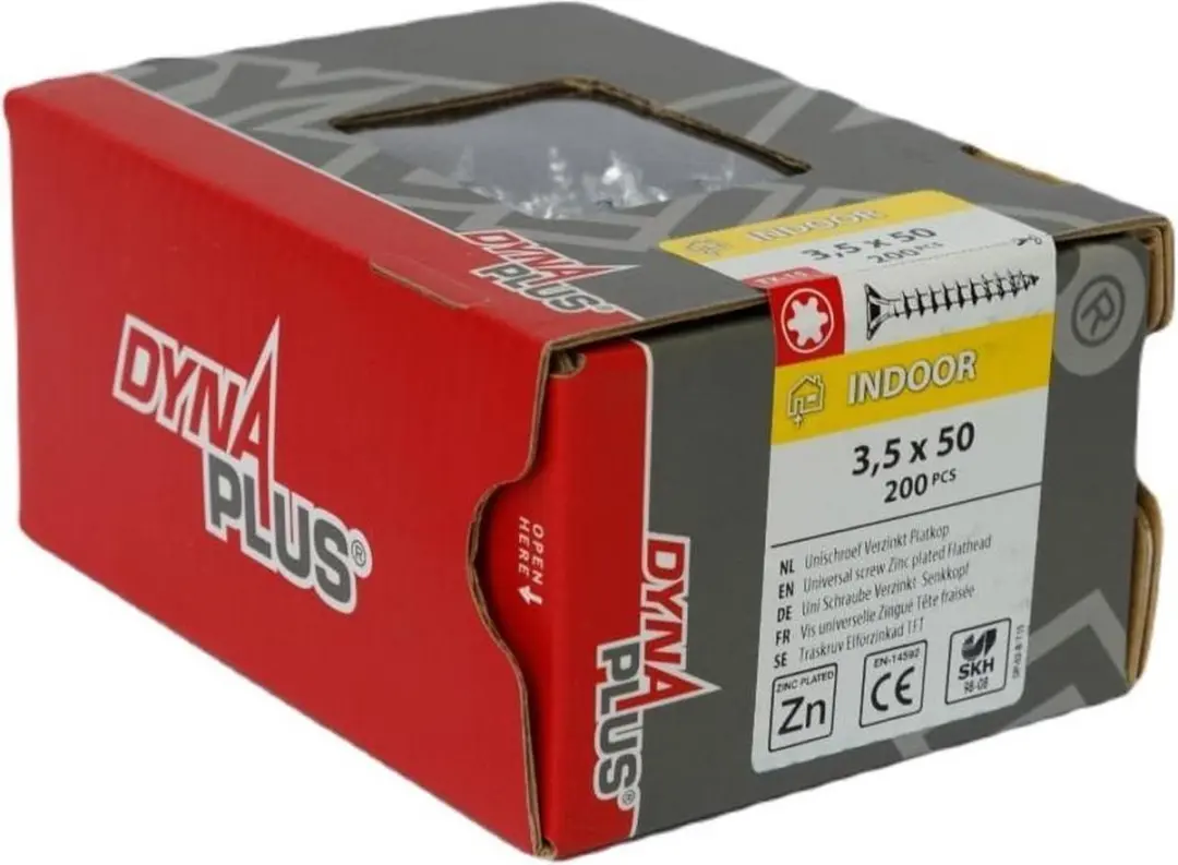 Dynaplus Unischroeven Torx 15 3,5x50mm - 200 Stuks