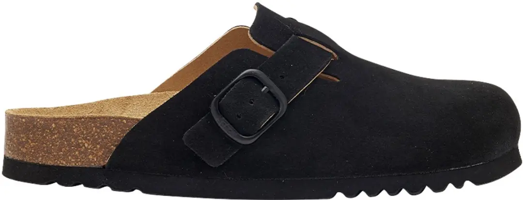 Scholl Fae Suede Klomp Vrouwen - Slides - Zwart