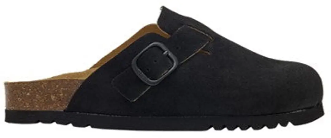 Scholl Fae Suede Klomp Vrouwen - Slides - Zwart