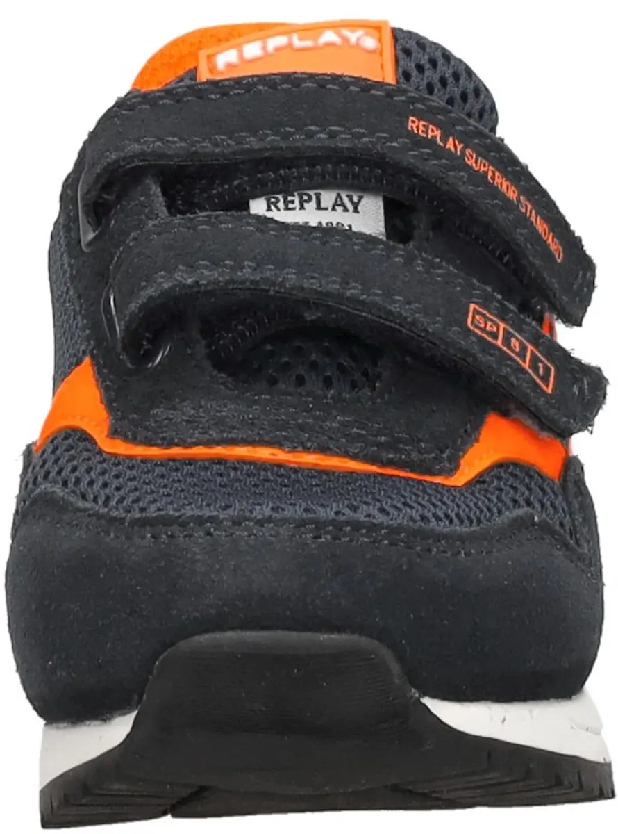 Replay Shoot Kid 6 Sneakers Jongens - Leren Sneaker - Blauw - Maat 27 - afbeelding 3 van 6
