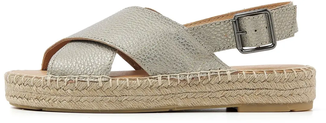 VIA VAI Mondi Isabella Espadrilles - Grijs - Maat 38