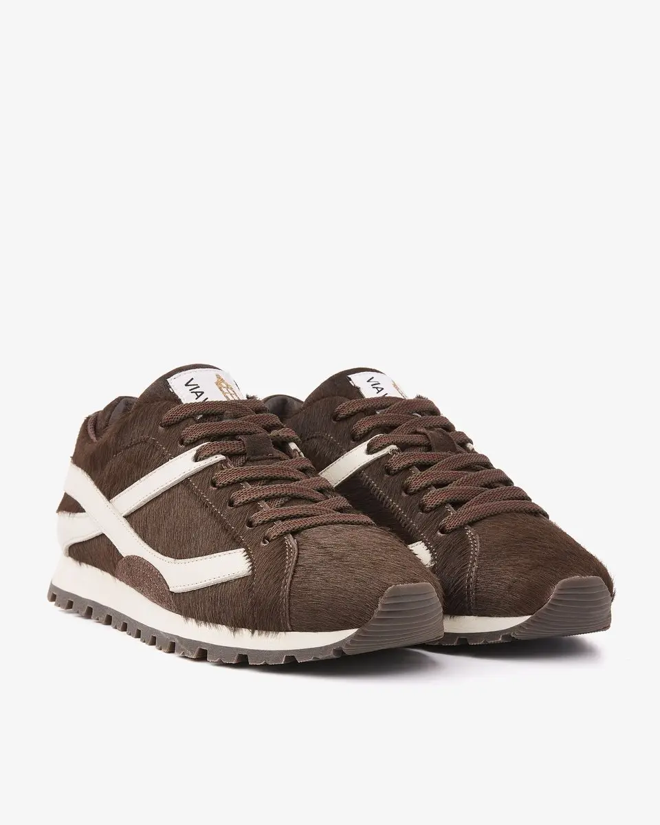 VIA VAI Scott Demi Sneakers Dames - Leer - Bruin - 40 - afbeelding 2 van 6