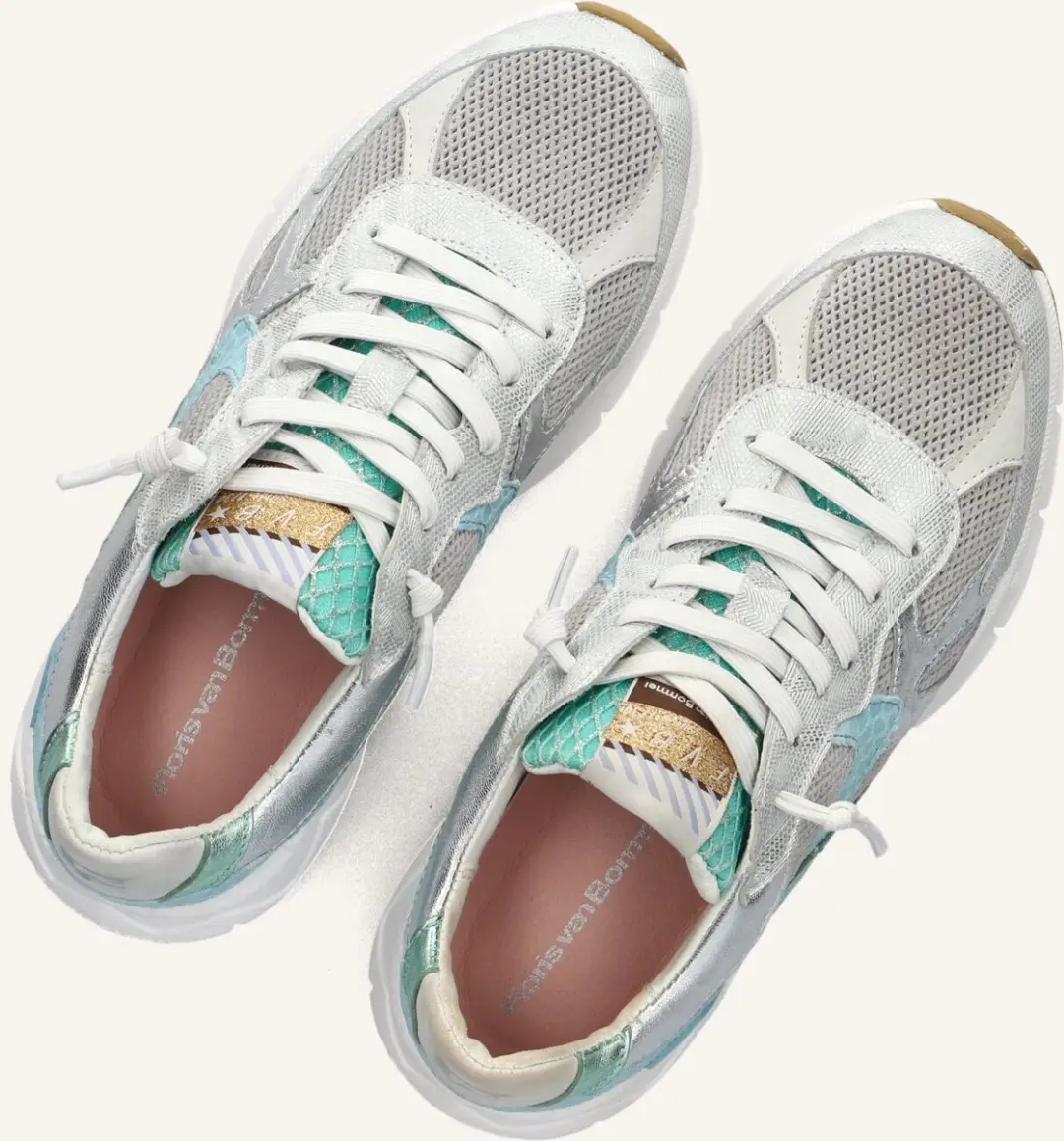 Floris van Bommel Daysi Sneakers Sfw-10152 - Zilver - afbeelding 5 van 6