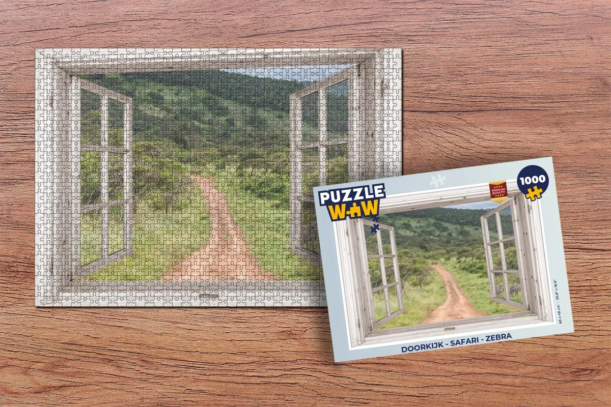 PuzzleWow Safari Legpuzzel 1000 Stuks - Multicolor