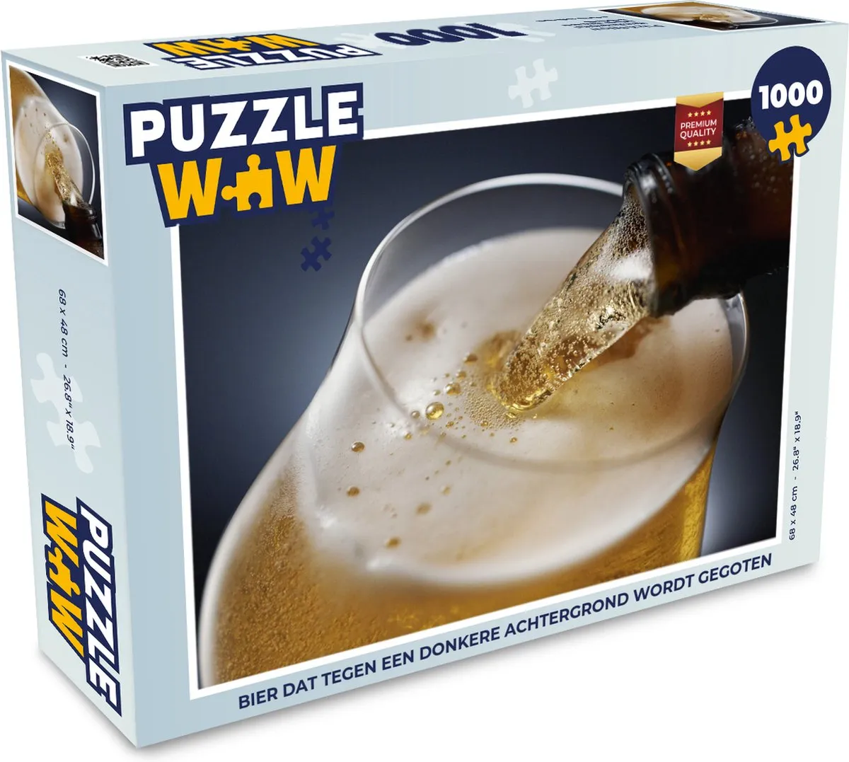 PuzzleWow Legpuzzel Bier 1000 Stuks - Multicolor