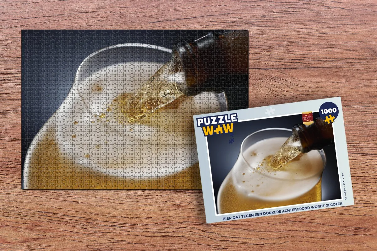 PuzzleWow Legpuzzel Bier 1000 Stuks - Multicolor