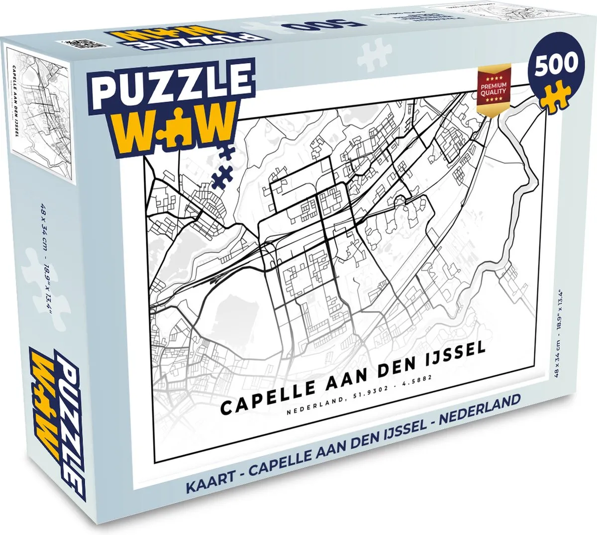 PuzzleWow Legpuzzel Capelle aan den IJssel Nederland 500 Stuks