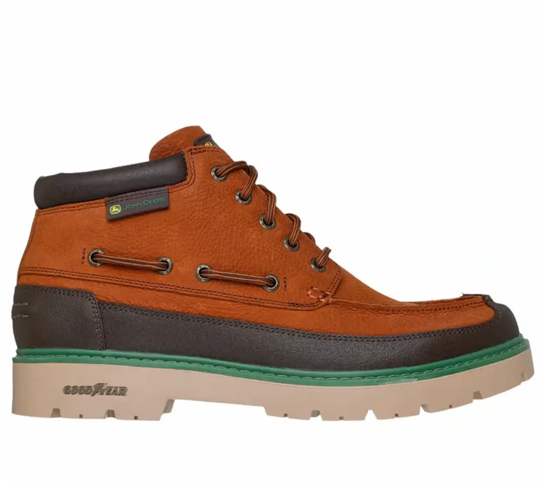 SKECHERS CALDWELL CUTLER 256082-RUST SKECHERS heren winterschoenen van leer brui