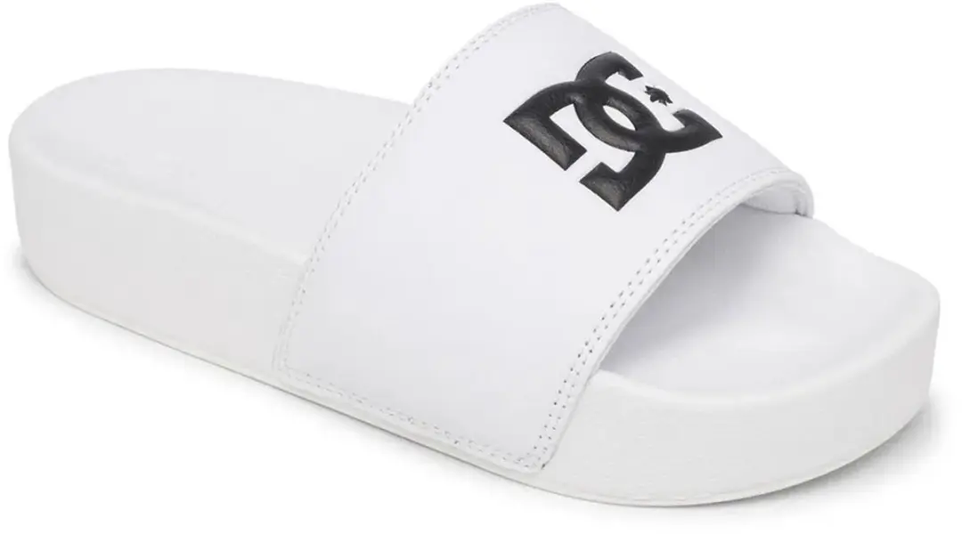 Dc Shoes Platform Slippers Wit EU 42 Vrouw