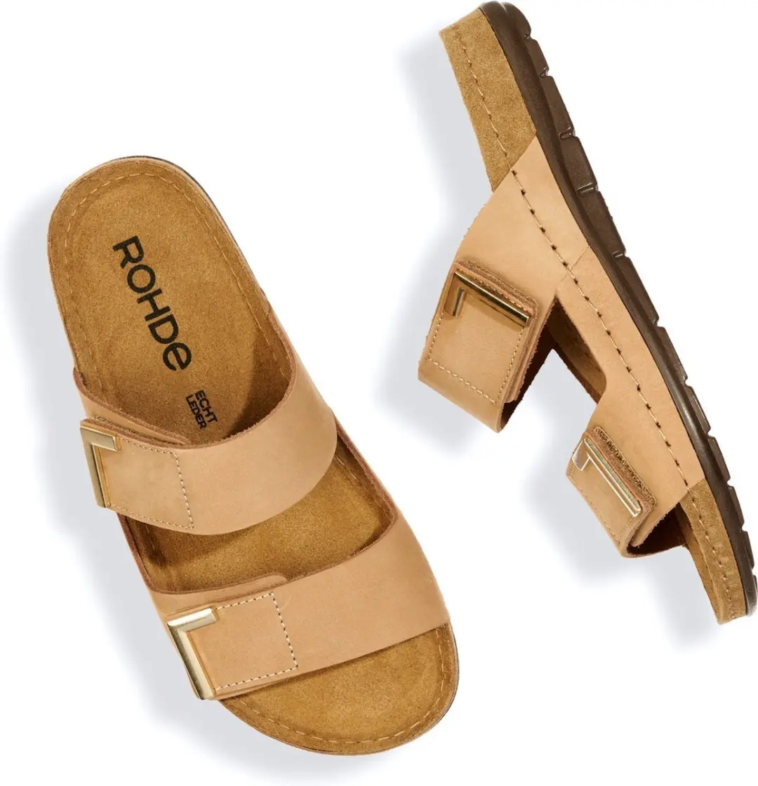 Rohde Leren Heren Slippers 47 - Bruin - afbeelding 6 van 6