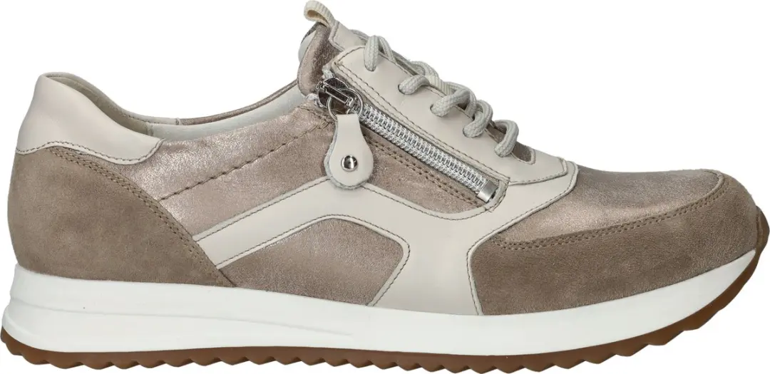 Dames Veterschoenen Waldlaufer H-vicky Lightgold Latte Goud