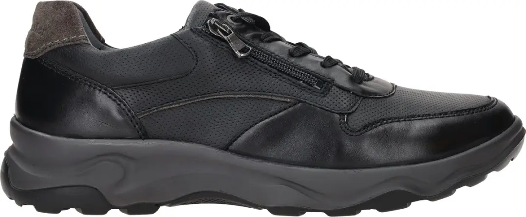 Waldlaufer - 718006-H-Max - Vrije tijdsschoenenHeren veterschoenHeren sneakersCasual - Kleur: Zwart - Maat: 44