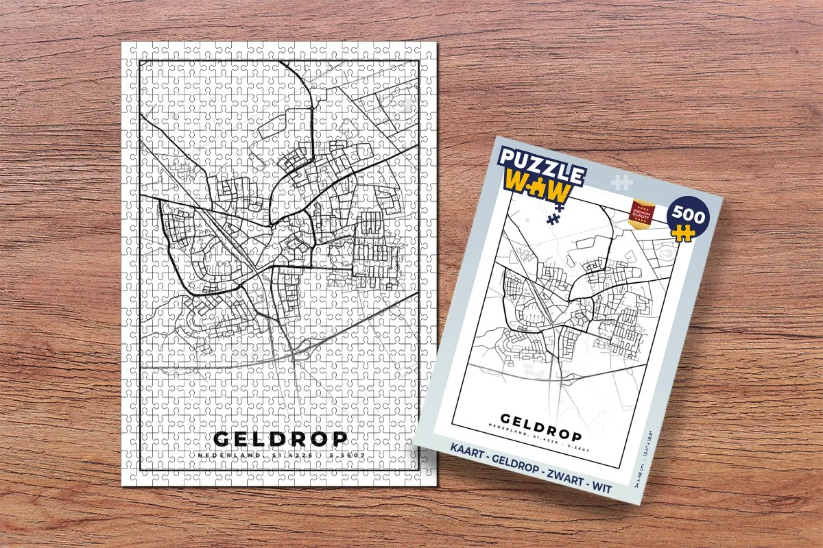 PuzzleWow Geldrop Legpuzzel 500 Stuks - Multicolor