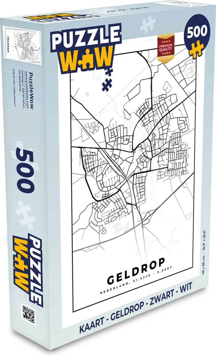 PuzzleWow Geldrop Legpuzzel 500 Stuks - Multicolor