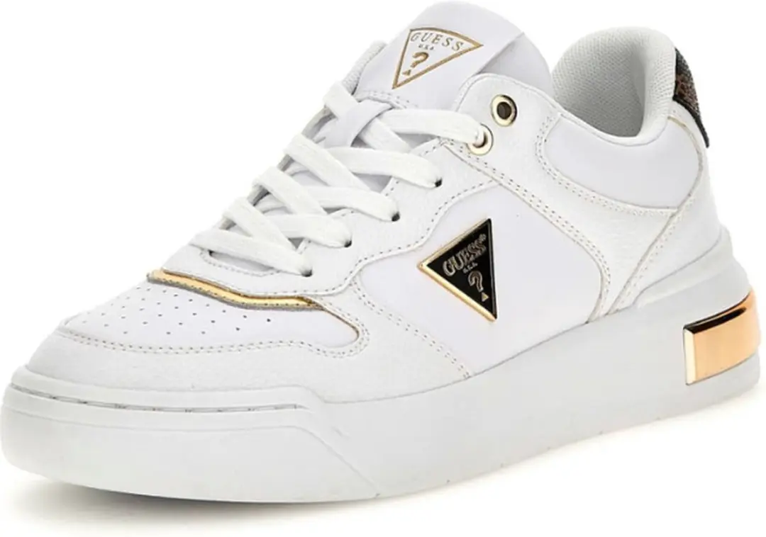 Guess Clarkz Lage sneakers - Leren Sneaker - Dames - Wit - Maat 36 - afbeelding 5 van 6