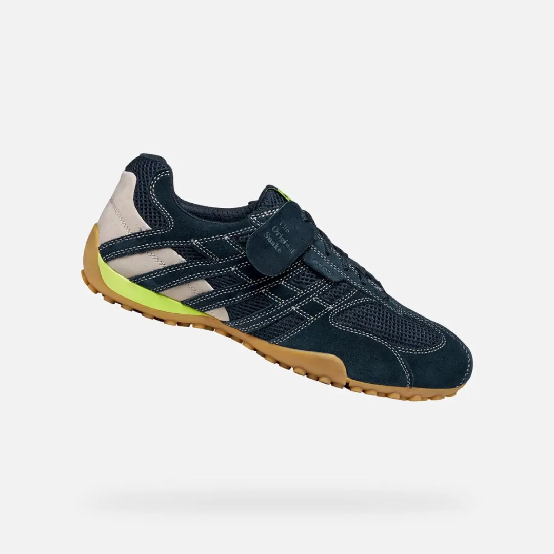 GEOX SNAKE ORIGINAL HEREN Sneakers - MARINEBLAUW - Maat 39