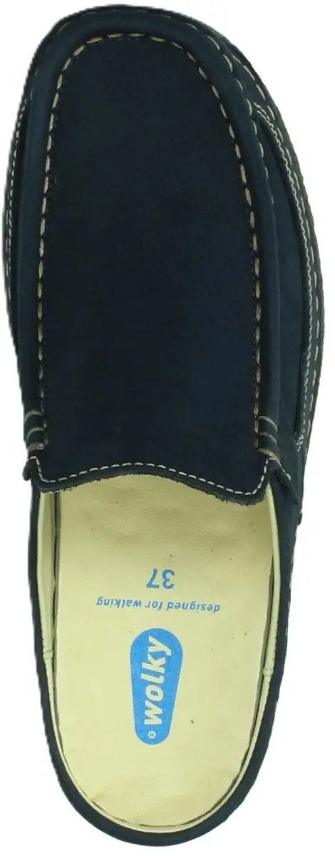 Wolky Roll Slide Slippers - Donkerblauw Maat 40 - afbeelding 5 van 6