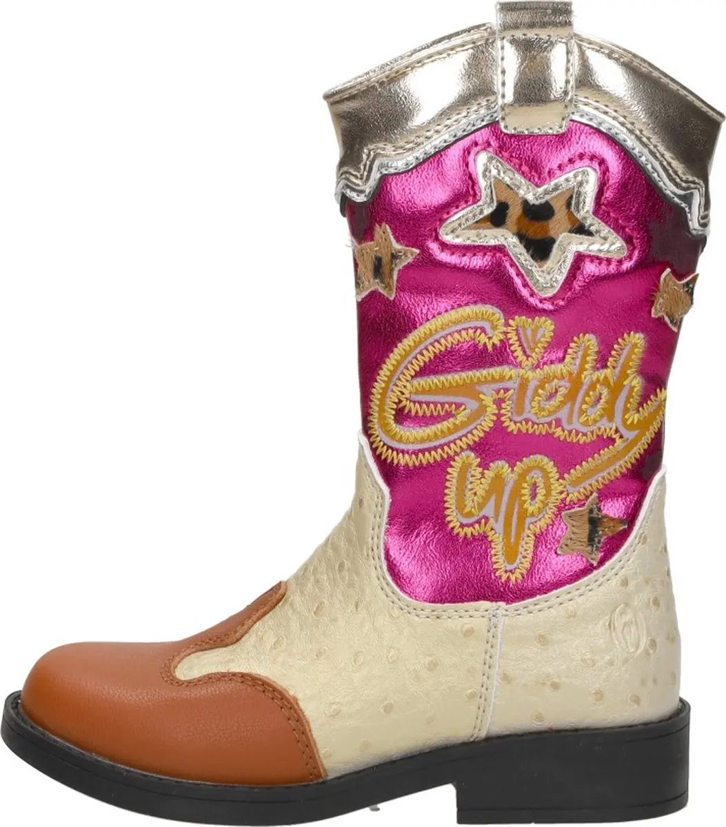 Shoesme Enkellaarsjes - Goudkleur - Maat 24 - afbeelding 2 van 6