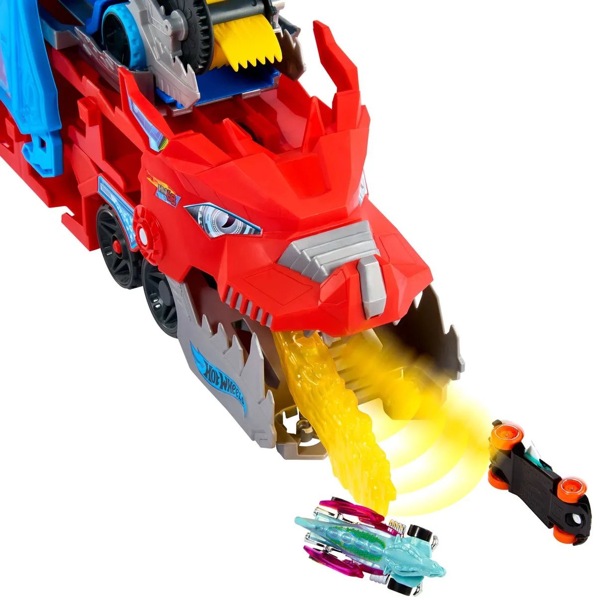 Hot Wheels City JBM72 Transportvoertuig - Dubbele Draak - Meerkleurig