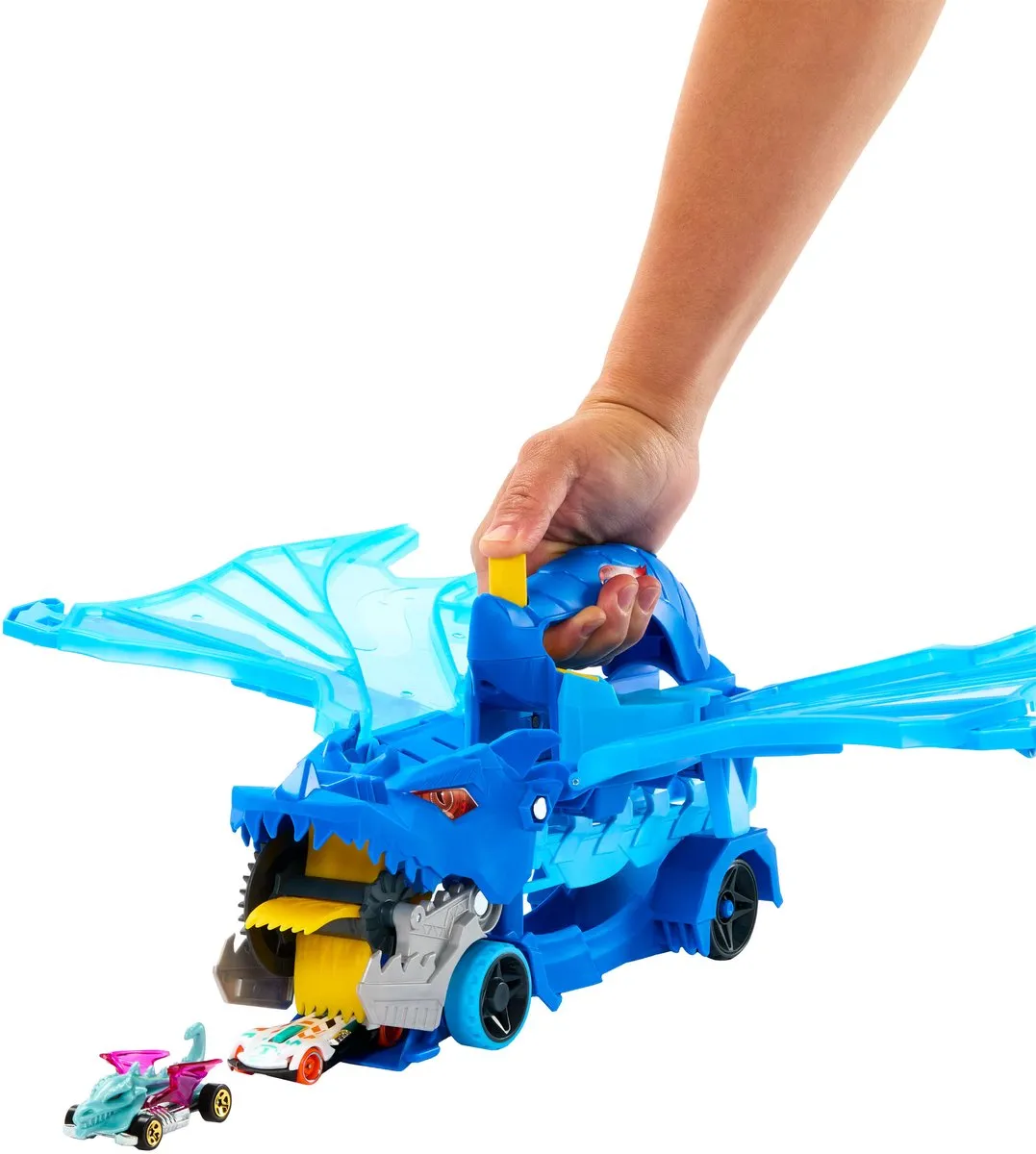 Hot Wheels City JBM72 Transportvoertuig - Dubbele Draak - Meerkleurig