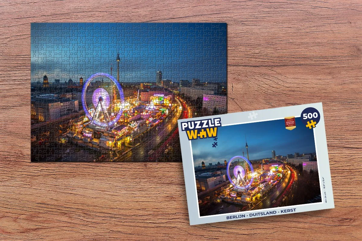 PuzzleWow Berlijn Legpuzzel 500 Stuks - Multicolor