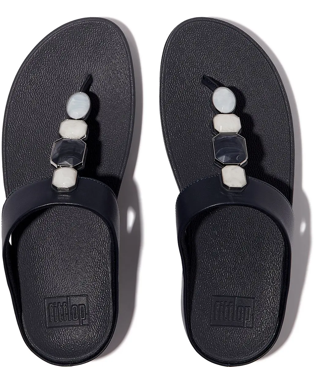 FitFlop Dames Fino Teenslippers Midnight Navy - 36 - afbeelding 3 van 6