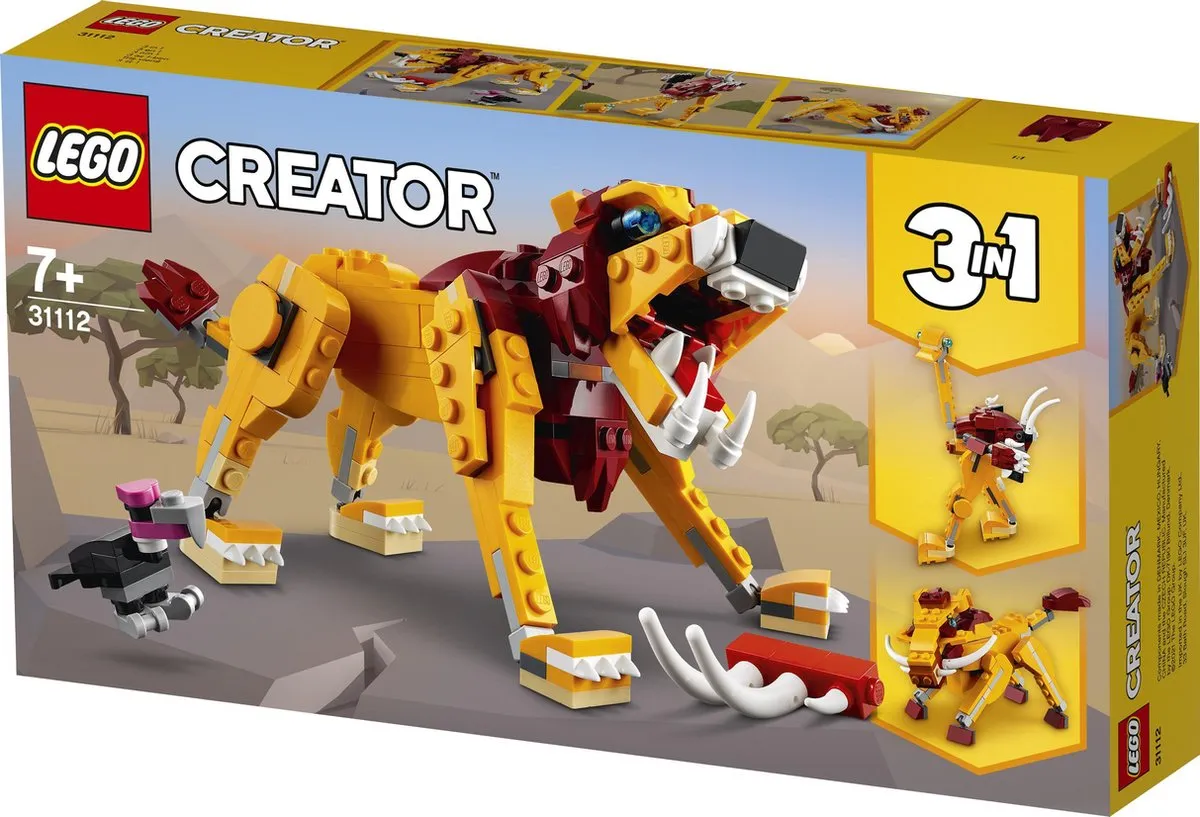 LEGO Creator Wilde Leeuw 31112 - 564 Stukken