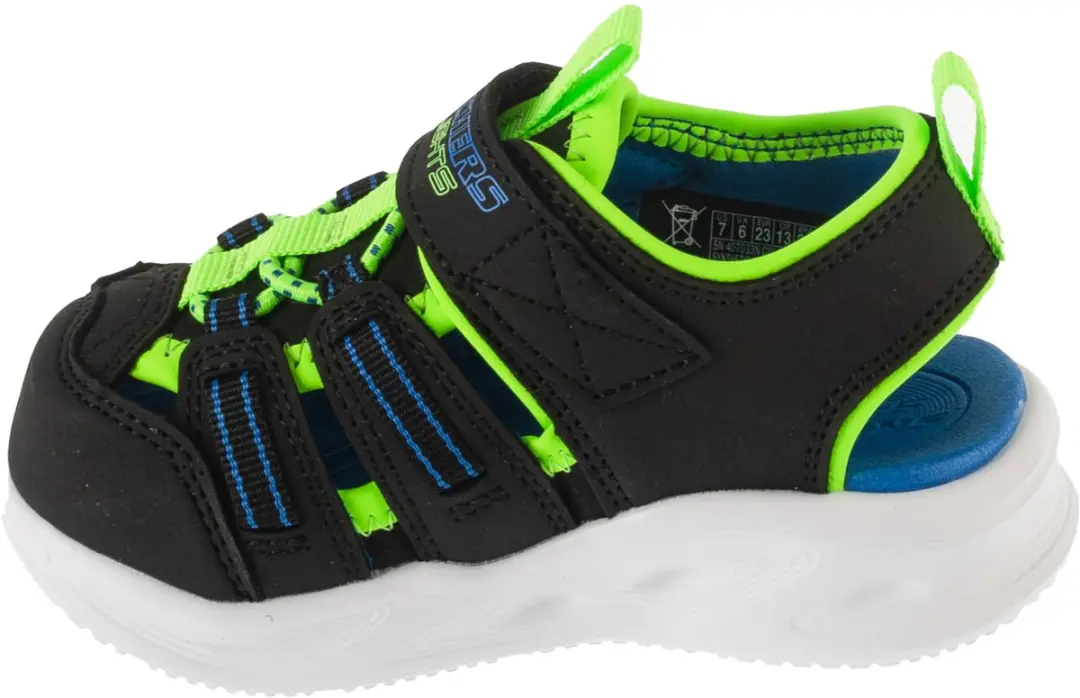 Skechers S-Lights Sola Glow Hyper-Coast Sandalen 23 - Zwart - afbeelding 6 van 6