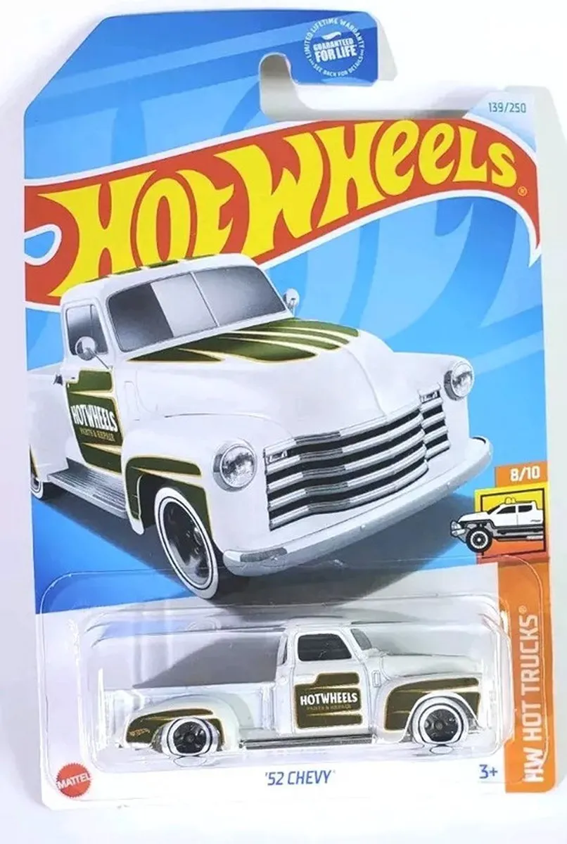 Hot Wheels '52 Chevy White HW Hot Trucks 1:64