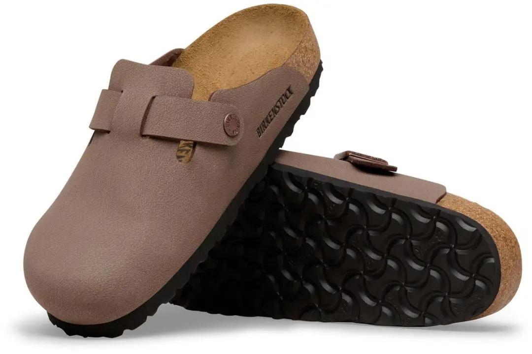 Birkenstock Boston Birkibuc Slides - 38 - Bruin - afbeelding 2 van 6