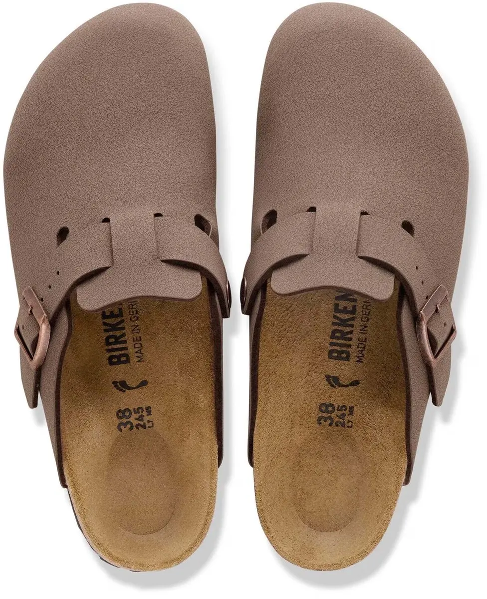 Birkenstock Boston Birkibuc Slides - 38 - Bruin - afbeelding 6 van 6