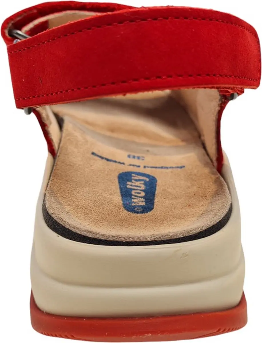 Wolky 0335010 570 Dames Sandalen - Rood - afbeelding 3 van 6