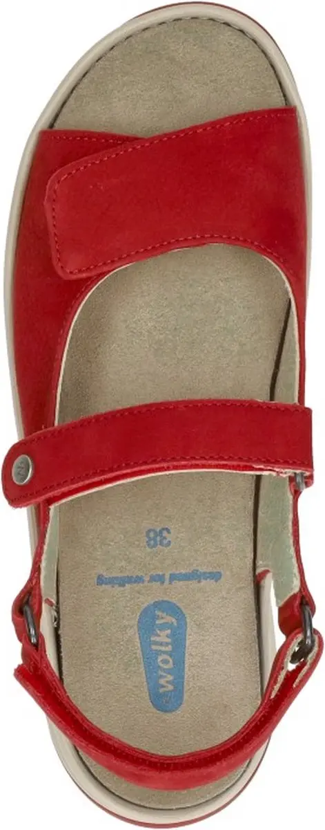 Wolky 0335010 570 Dames Sandalen - Rood - afbeelding 5 van 6