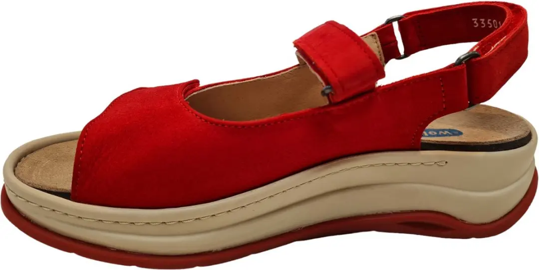 Wolky 0335010 570 Dames Sandalen - Rood - afbeelding 4 van 6