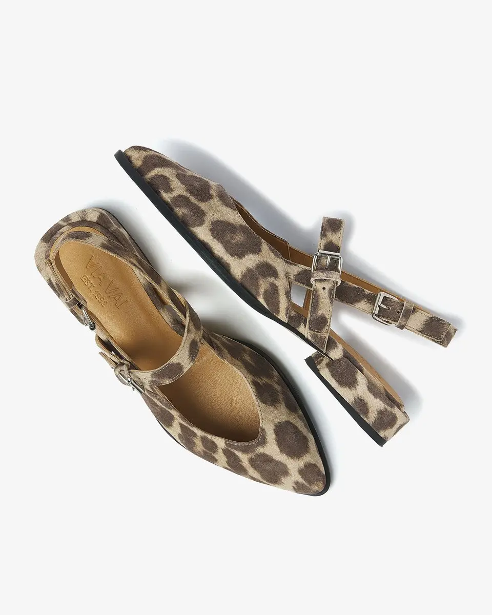 VIA VAI Jazz Valerie Slingbacks 41 - Luipaardprint - afbeelding 3 van 6