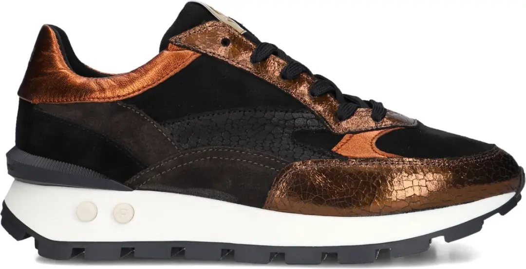 Floris Van Bommel Sfw-10098 Blokki Sneakers - Suède - Dames - Brons - Maat 37,5