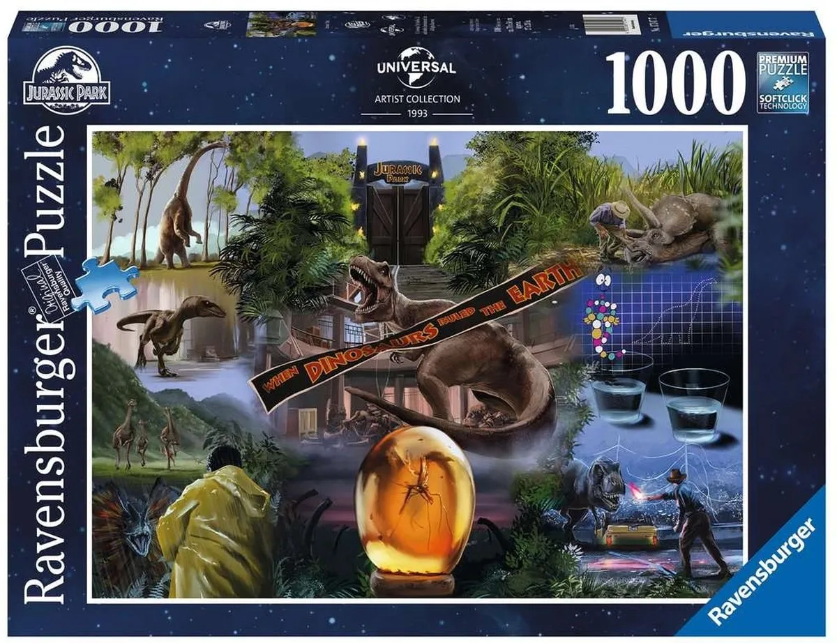 Ravensburger Jurassic Park Legpuzzel 1000 Stuks - Multicolor