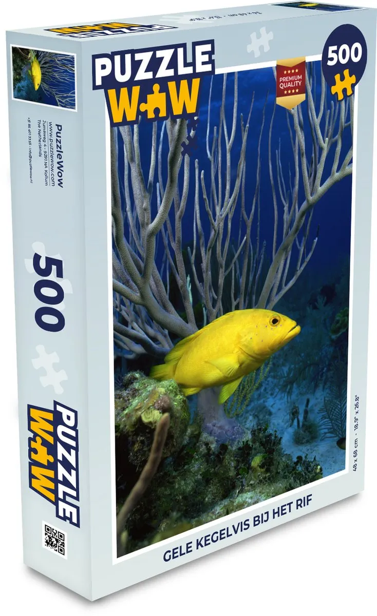 PuzzleWow Vis Puzzel 500 Stuks - Multicolor