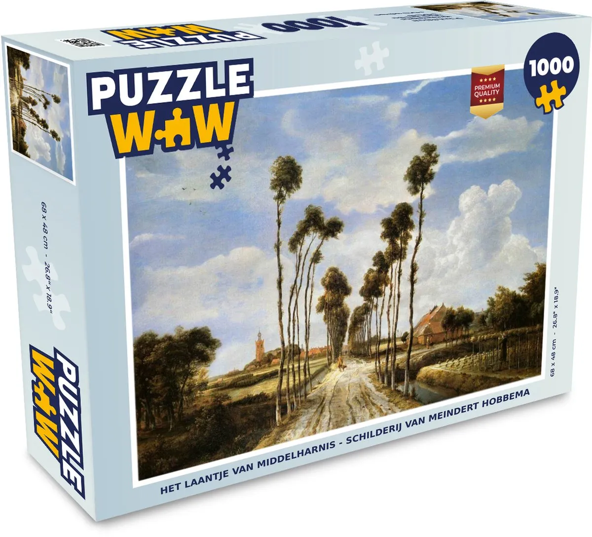 PuzzleWow Het Laantje van Middelharnis Legpuzzel 1000 Stuks