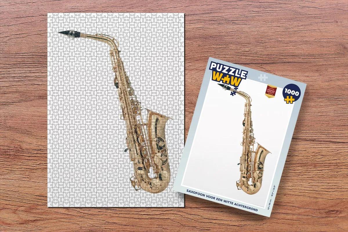 PuzzleWow Saxofoon Legpuzzel 1000 Stuks - Multicolor