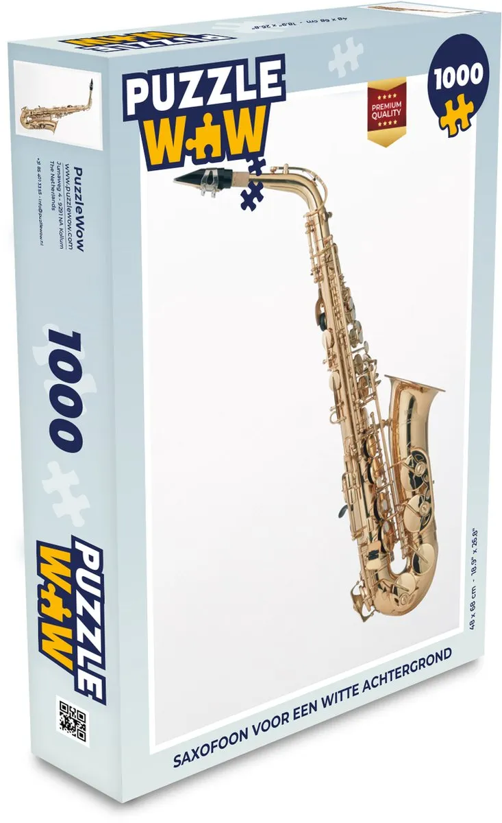 PuzzleWow Saxofoon Legpuzzel 1000 Stuks - Multicolor